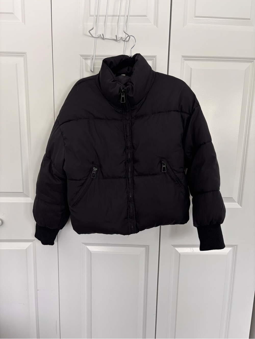 Black Puffer Jacket - Women
